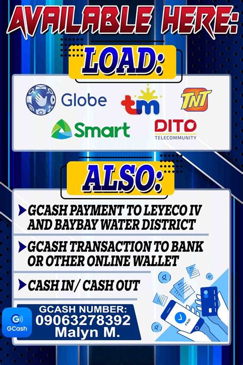 EDITABLE TARP LAYOUT - LOAD GCASH | Pinoy Internet and Technology Forums