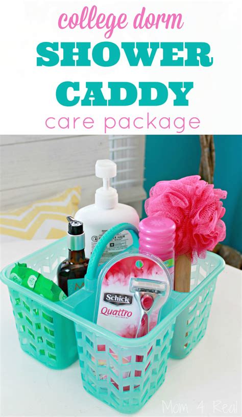 College Dorm Shower Caddy Care Package Idea - Mom 4 Real