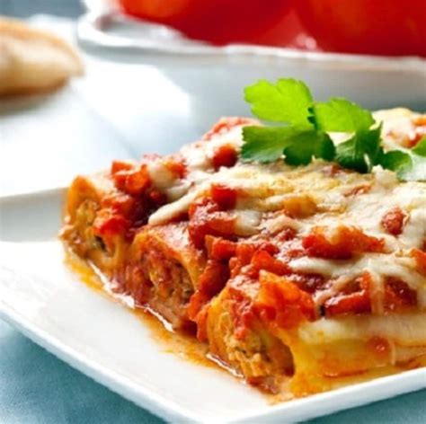 Cannelloni Recipe Download Printable, Filled Pasta Tubes Recipe Digital ...