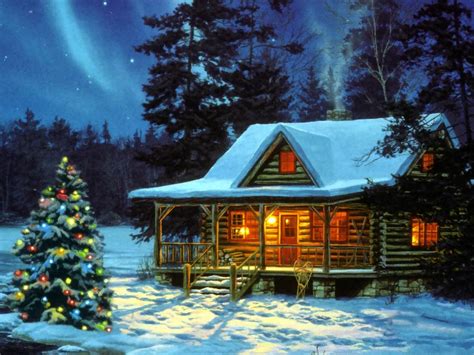 🔥 [0+] Christmas Cabin Wallpapers | WallpaperSafari