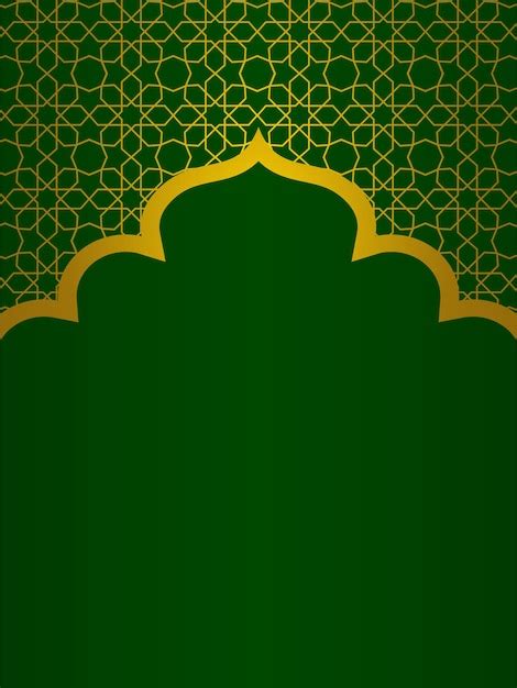 Dark Green Islamic Background Design