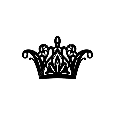 Black Crown Silhouette Transparent Background, Black Silhouette Of A ...