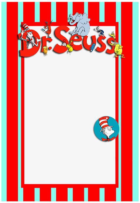 Printable Dr Seuss Invitation Template – Invitations Online