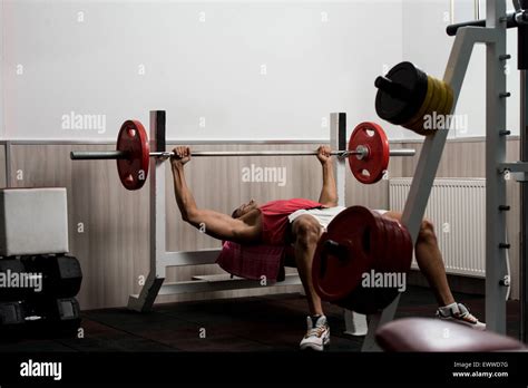 Bench Press Workout Stock Photo - Alamy