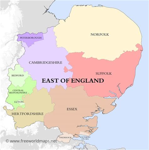 East England County Map