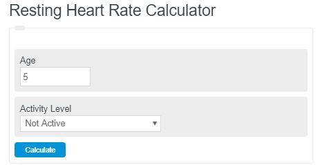 Resting Heart Rate Calculator - Calculator Academy