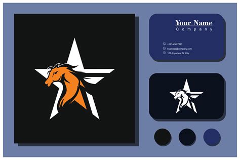 star horse logo concept 27961392 Vector Art at Vecteezy