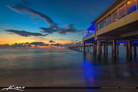 Dania Beach Fishing Pier Before the Sunrise