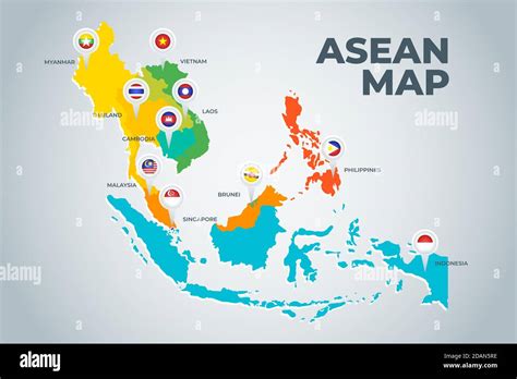 Asean map hi-res stock photography and images - Alamy