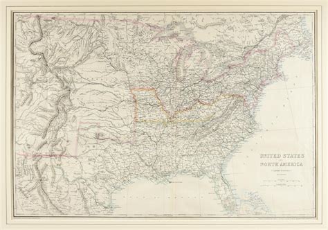 Sold at Auction: AN AMERICAN CIVIL WAR ERA MAP, "United States of North ...