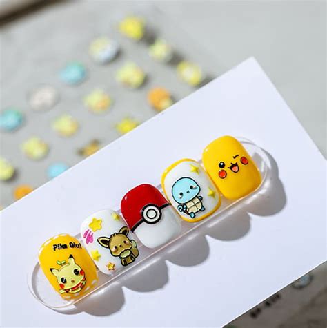 Cartoon Nail Stickers Cartoon Nail Decal Art Carton Nail - Etsy