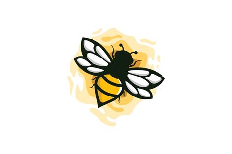 Honey Bee Logo Design Vector (2587170)