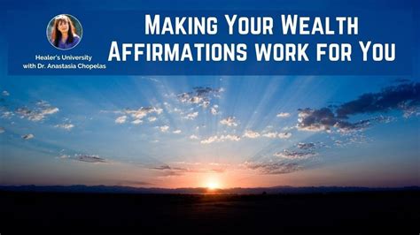 Getting Wealth Affirmations to Work for You