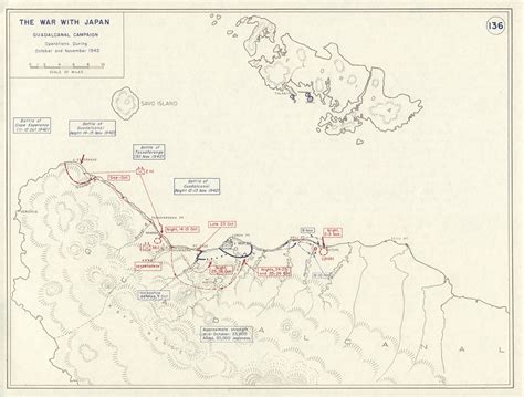 Battle Of Guadalcanal World Map