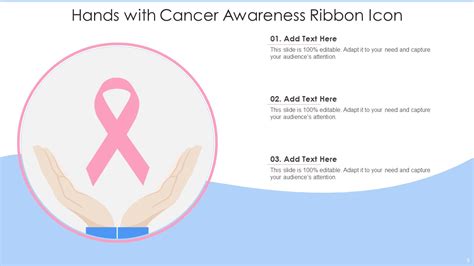 Cancer Awareness Ribbon Icon Ppt PowerPoint Presentation Complete With ...