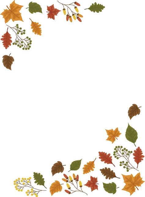 Fall Leaves Border Png Free Clip Art Fall Borders Transparent | Images ...