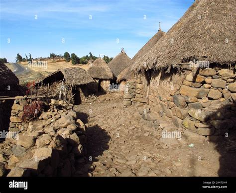 Tribal village in Ethiopia country, Africa Stock Photo - Alamy