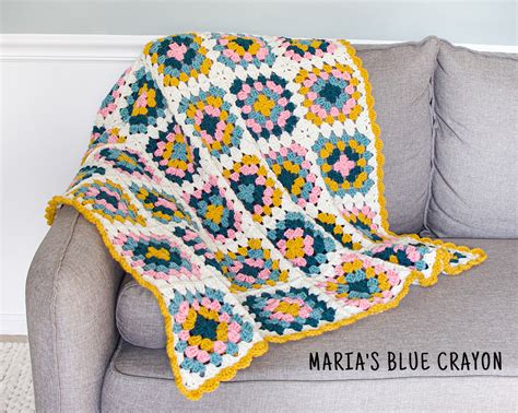 Crochet Blanket / Crochet Throw / Granny Square / Lap Blanket / Crochet ...