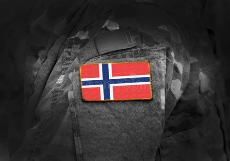 Flag of Norway on Military Uniform. Army, Troops, Soldiers Stock Image ...