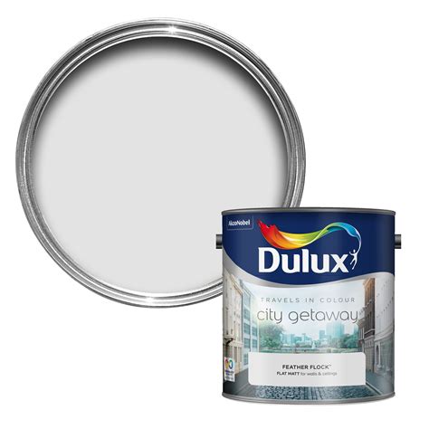 Dulux Travels In Colour Feather Flock Grey Matt Emulsion Paint 2.5L ...