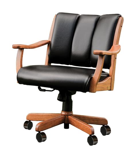 Midland Office Chair | Amish Solid Wood Office Chairs | Kvadro Furniture