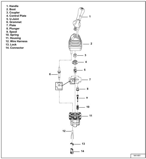 BobCat E35 - RIGHT CONTROL LEVER (JOYSTICK) - Parts Identification