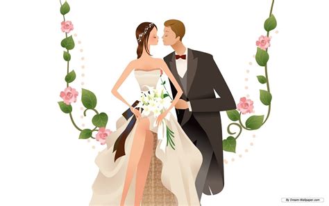 Animated Wedding - Weddings Wallpaper (31771354) - Fanpop