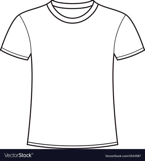 Blank T Shirt Outline Template - Creative Template Design | Shirt ...