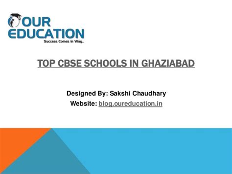 Top CBSE Schools in Ghaziabad