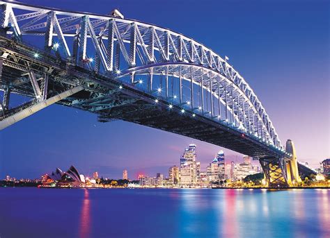 Sydney Harbour Bridge Lights At Night, Australia – Travel Around The ...