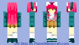 Cute cat girl Minecraft Skin