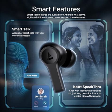 boAt Newly Launched Airdopes Flex 454 ANC TWS Earbuds with Smart ...