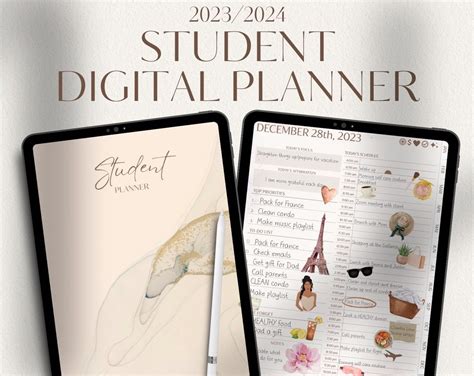 Student Planner Academic Planner 2023-2024 College Planner - Etsy