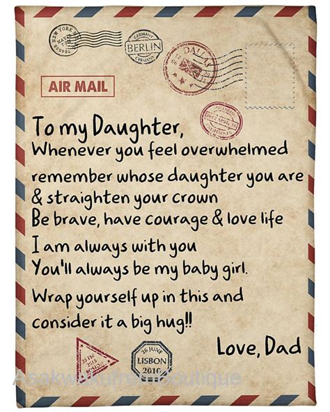 Love Letter To Daughter From Dad Gifts For Daughter | Etsy