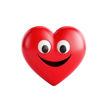 Smile Heart Character Emoji, Heart, Valentines, Day PNG Transparent ...