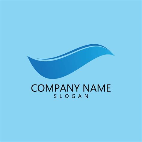 Water wave Logo 18988141 Vector Art at Vecteezy