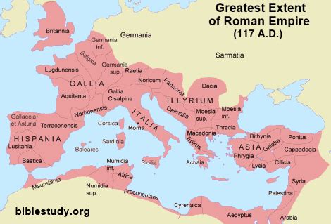 Map Of The Roman Empire At Its Greatest Extent - Chrysa Bobinette