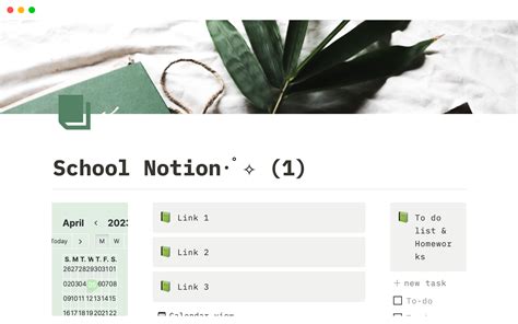 School Notion | Notion Template