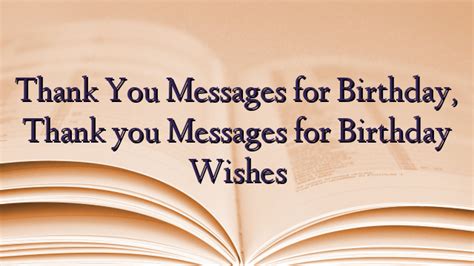 Thank You Messages For Birthday, Thank You Messages For, 54% OFF