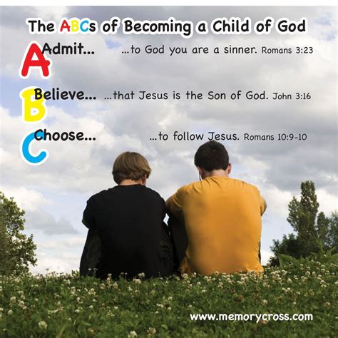 ABC Plan of Salvation for Kids - 24 cards per pack. Size: 3 3/8 x 3 3/8 ...