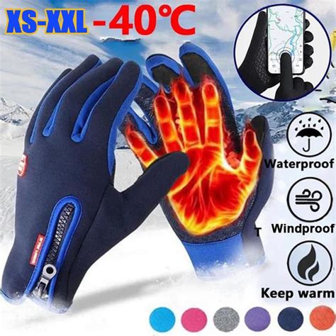 New Upgraded Winter Gloves -40℃ Waterproof Windproof Warm Gloves Full ...