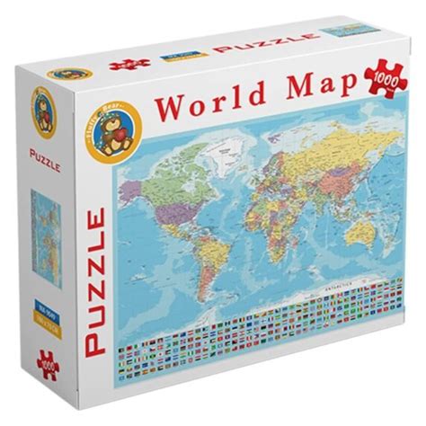 World Map Puzzle - 1000 Pieces - OddBits