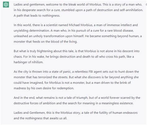 Werner Herzog explains the plot of Morbius : r/ChatGPT