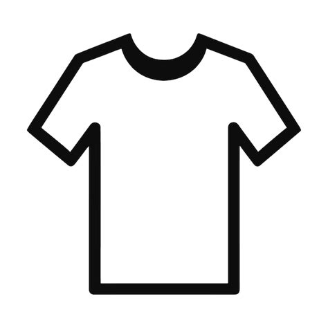 Premium Vector | Vector Outline Tshirt vector template