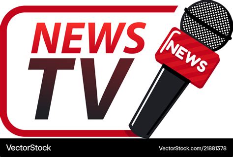 News tv logo design template Royalty Free Vector Image