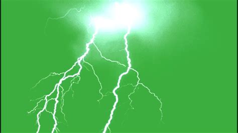 Amazing Lightning background green screen for your dramatic videos