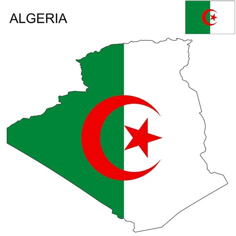 Algeria Flag Map and Meaning | Mappr