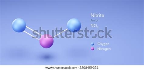 Nitrite Molecular Structures Ion 3d Model Stock Illustration 2208459331 ...