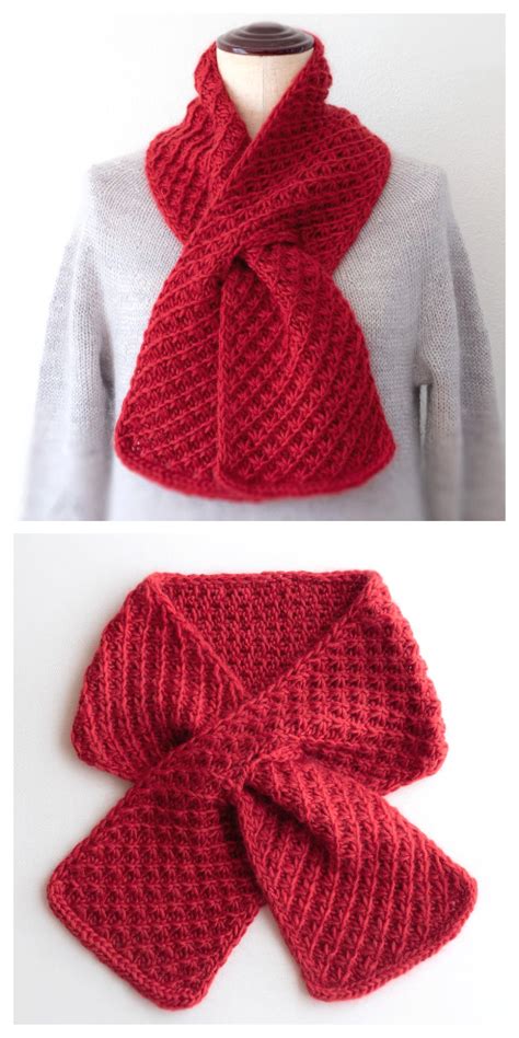 Knit Cherry Pie Scarf Free Knitting Pattern - Knitting Pattern