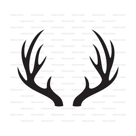 Scrapbooking Papercraft Reindeer Svg Antler Svg Reindeer DXF Antler SVG ...